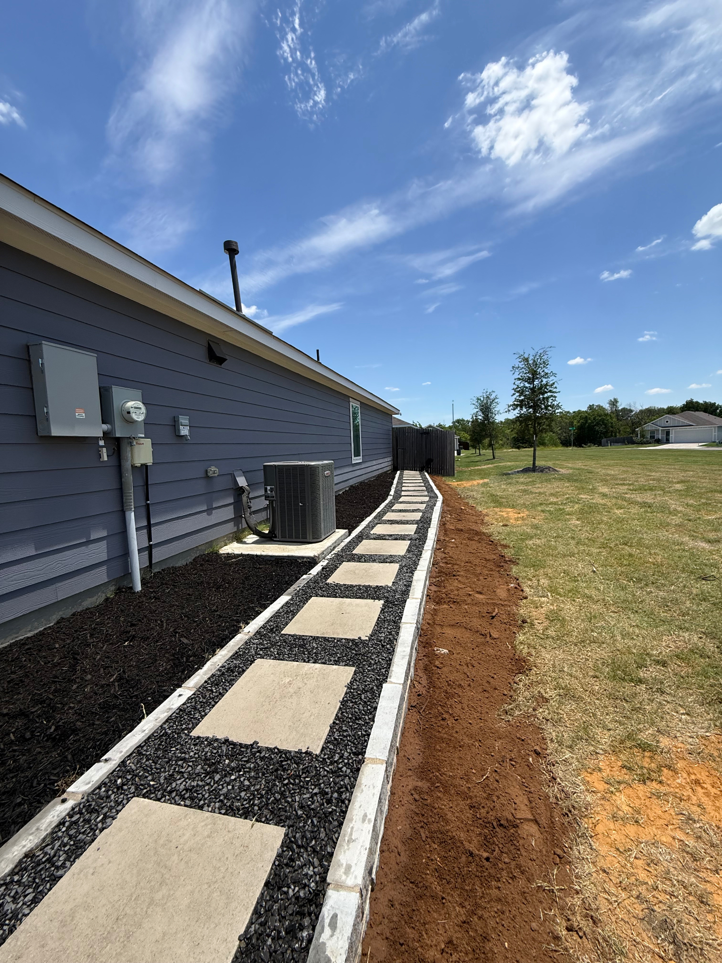 Side-Yard Paver Walkway
