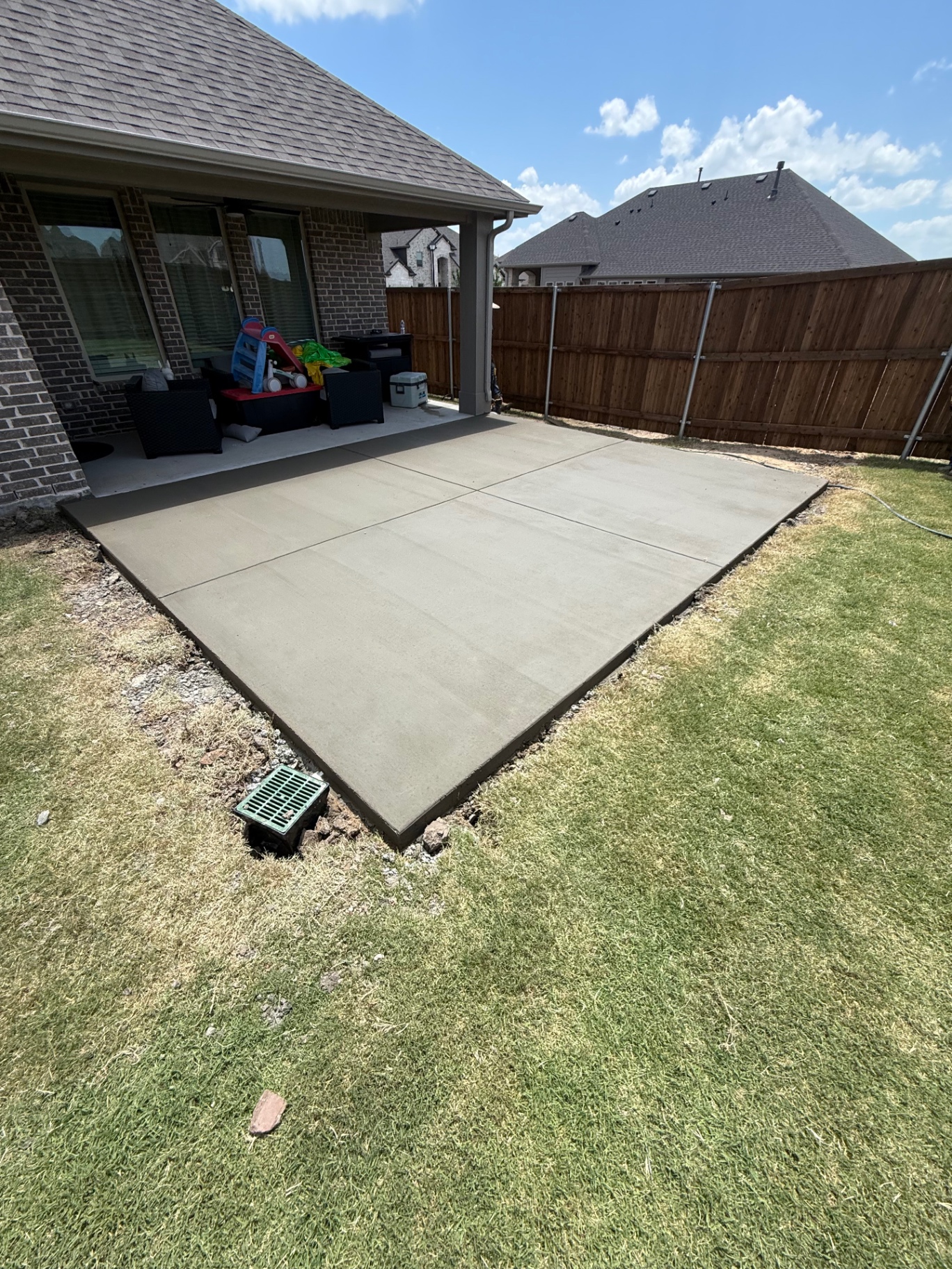 Backyard Concrete Slab